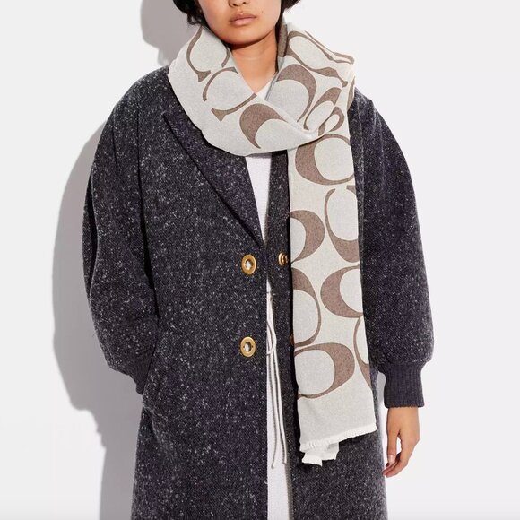 NWT - COACH Reversible Signature Muffler - Picture 1 of 2